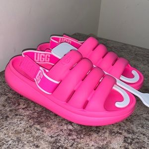 Hot Pink Summer Ugg Sandals / Slides